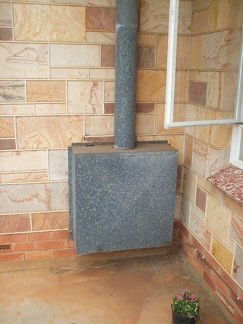 Rear cover and flue