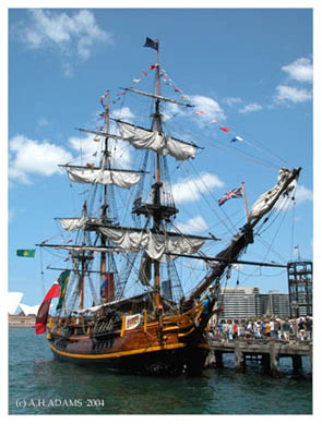 H.M.A.V. BOUNTY  AUSTRALIA DAY 2004
