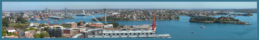 WEST from HARBOUR BRIDGE PYLON